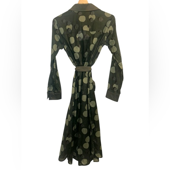 NWT Max Mara Leisure Vigile Cotton Circles Long Sleeve Collared Button-Up - Picture 4 of 5